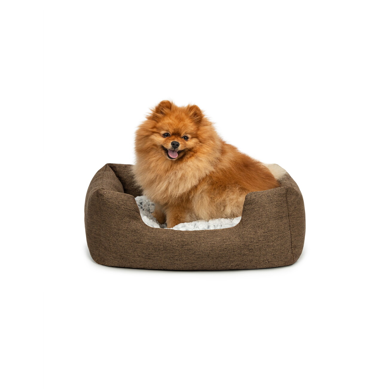 Lionto Hundebett mit Wendekissen meliert S