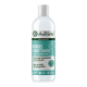 Flasche AniForte Kokos-Conditioner für Haustiere, mit einer Hundesilhouette, mit Text, der feuchtigkeitsspendende Eigenschaften und Juckreizlinderung hervorhebt.