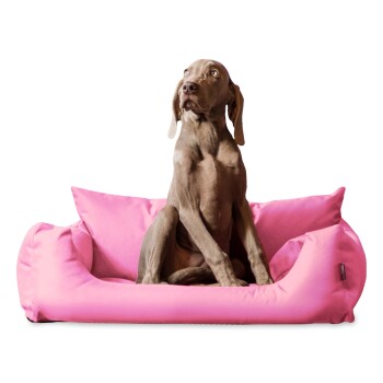 NEMO Hundebett Hundesofa S M L Hundekorb Katzenbett 65 80 100cm rosa 80 cm, 22 cm, 60 cm