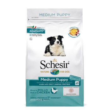 tests-Schesir Medium Puppy reich an Huhn-Bild