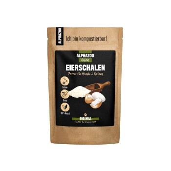 ALPHAZOO Eierschalen-Pulver für Hunde und Katzen 250 g