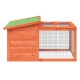 Kaninchenstall 100,5x54x55cm (L x B x H) naturfarben