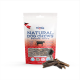 Packung 'Natural Dog Chews Bovine Tripe' mit luftgetrockneten Rinder-Magenstücken, mit einer Hundesilhouette und Nährwertangaben.