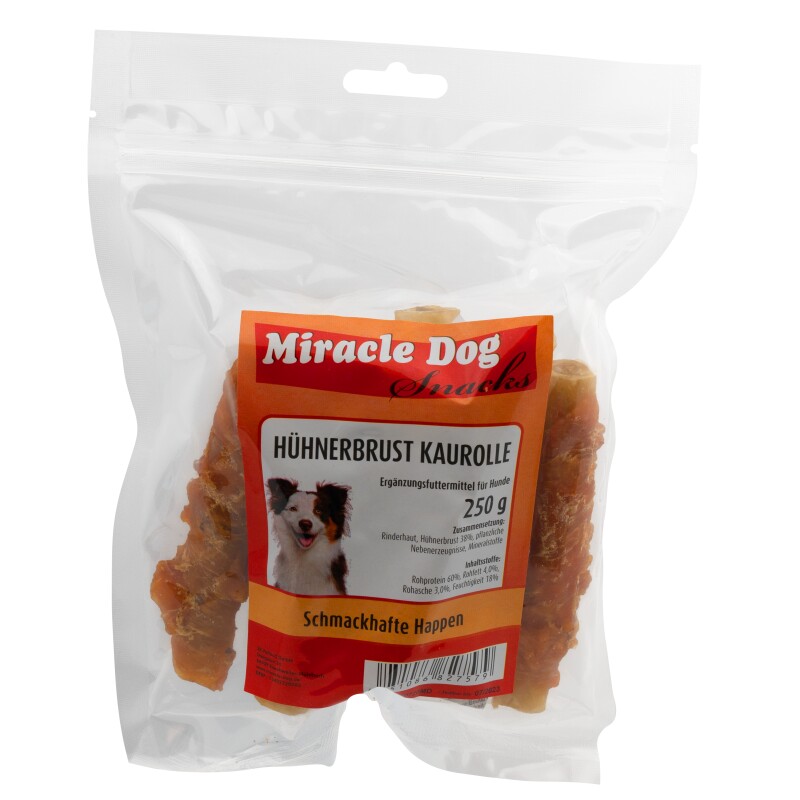 Miracle Dog Hühnerbrust Kaurolle 12 x 250g