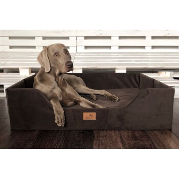 ® COLUMBUS Orthopädisches Hundebett | Reisehundebett | Tragbar Faltbar braun 1 m, 25 cm, 80 cm