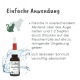Braune Flasche mit "veaVet Augenpflege" Augentropfenlösung und rotem Tropferdeckel, mit Anweisungen auf Deutsch zur Anwendung.