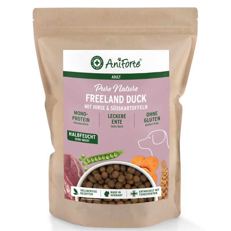 AniForte Trockenfutter FreelandDuck - Leckere Ente mit Hirse 2 kg
