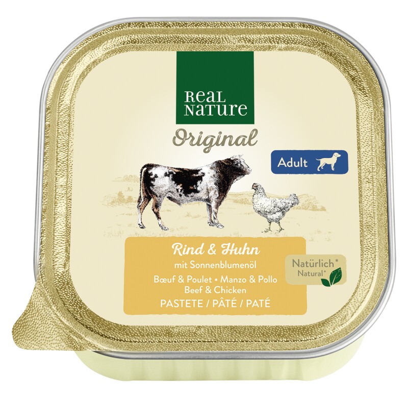 REAL NATURE Adult Kip en rund 17x100 g