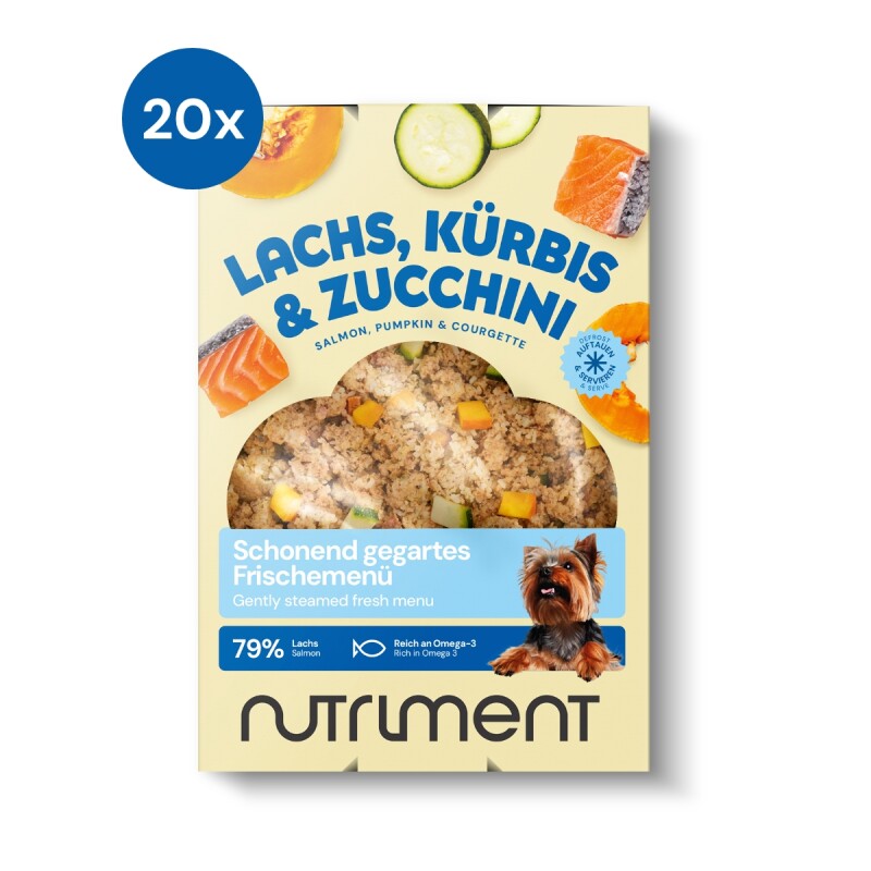 Nutriment Frischemenü Lachs, Kürbis & Zucchini 20x400 g
