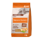 Nourriture pour chat adulte stérilisé Nature's Variety avec viande désossée, sans céréales, poulet élevé en plein air, sac de 3 kg.