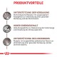 Produktvorteile: Unterstützung der Verdauung, hoher Energiegehalt, Unterstützung des Mikrobioms.