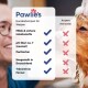 Anzeige für Haustiershampoo, die einen Golden Retriever beim Frisieren zeigt. Links werden die Eigenschaften von 'Kylie's' hervorgehoben; rechts wird es mit anderen Marken verglichen.