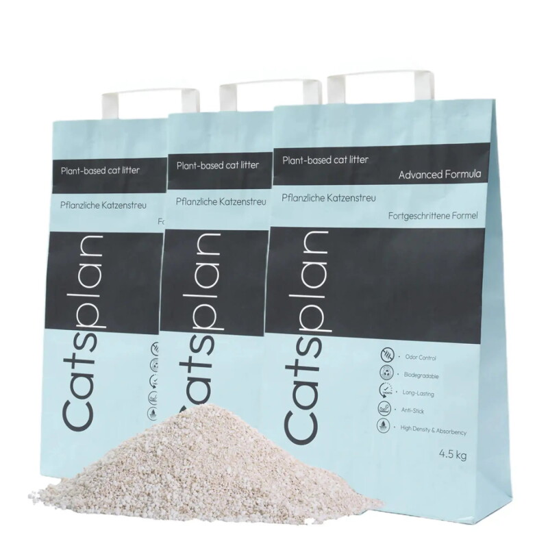 Catsplan pflanzliches Katzenstreu - advanced 4,5 kg