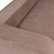 orthopädisches Hundebett mit Wendekissen aus Velours Bellamy braun XXL