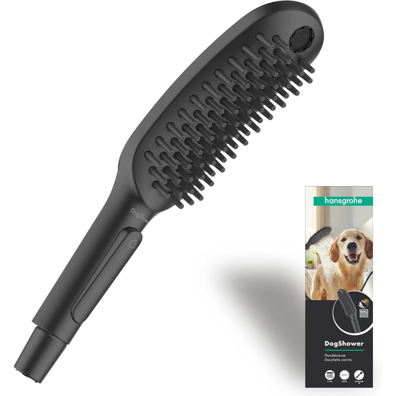 Hansgrohe DogShower 150 Handbrause mit Massagedüsen schwarz