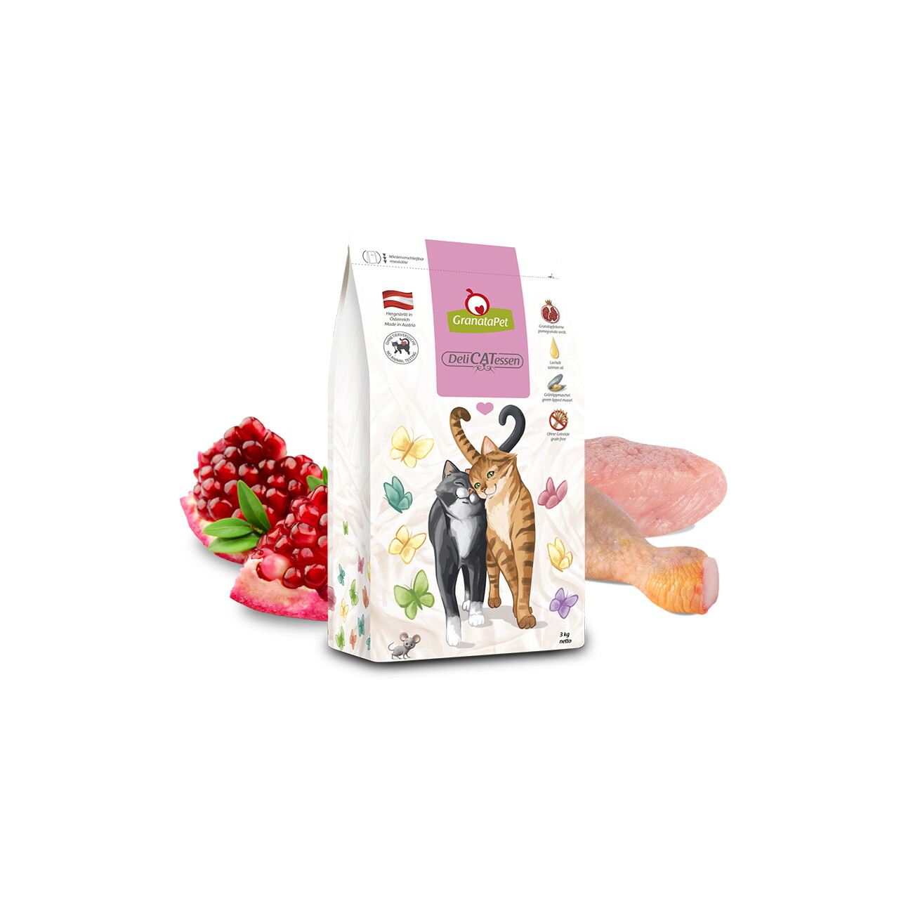 GranataPet Trockenfutter Katze, Kitten, Junior, DeliCATessen 9 kg