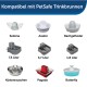 Bild von PetSafe-kompatiblen Wasserfontänen: Sedona, Avalon, Bachgeflüster, Küstenrauschen, Pagoda und Butterfly, mit Kapazitäten von 7,5L, 3,7L, 1,8L.