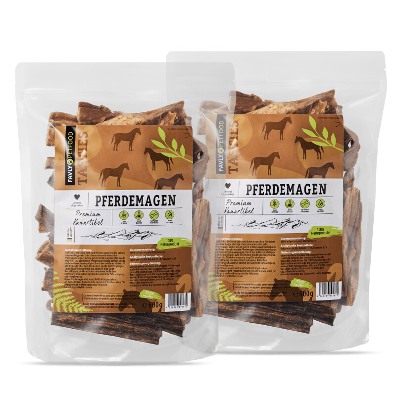 FAVLY Petfood Pferdemägen 1,2 kg