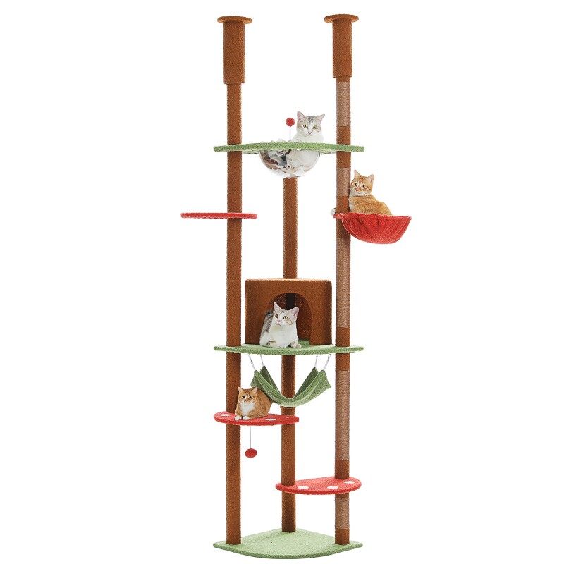 Pawz Road Deckenhoch Kratzbaum Luxus schwarz