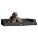 ® Orthopädisches Design Hundesofa GIBSON VISCO Kunstleder kubische Form schwarz/ graphit 1,2 m, 22 cm, 90 cm