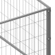 Hundezwinger Stahl silber 10 m, 10 m, 70 cm