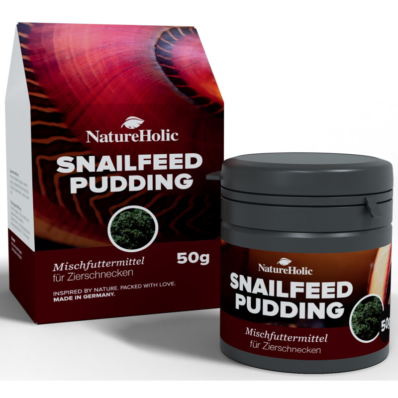 NatureHolic - Schneckenfeed Pudding - 50g Snailfeed Pudding - Schneckenfutter