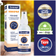 Canosept Wundspray, Flasche und Verpackung mit den Aufschriften "Für Hunde" und "canosept.de" sowie Qualitäts-Badges.