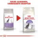 Zwei Beutel Royal Canin Katzenfutter "Sterilised 37" mit neuem Design und verbesserter Rezeptur, mit deutschem Text: "NEUES AUSSEHEN, VERBESSERTE REZEPTUR."