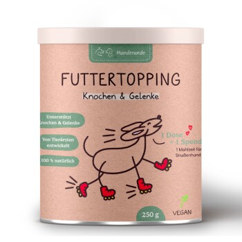 Futtertopping - Knochen & Gelenke - Beweglichkeit, Gelenkgesundheit, starke Knochen, natürliche Zutaten 250 g