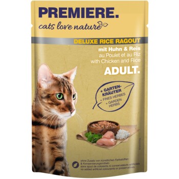 PREMIERE cats love nature Deluxe Rice Ragout 24x100g mit Huhn & Reis