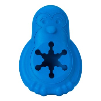 PetSafe Tiefkühlgeeignetes Snackspielzeug für Hunde Gefrier-Pinguin blau M-L