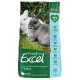 Burgess Excel Junior & Dwarf Rabbit Nuggets with Mint bag, showing a grey and white rabbit on grass, with 92% natural ingredients.