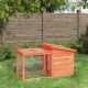 Kaninchenstall 100,5x54x55cm (L x B x H) naturfarben