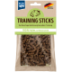 Hundetraining-Sticks in einer durchsichtigen Tüte, beschriftet mit "TRAINING STICKS" und den Etiketten "100% Huhn" und "Made in Germany".