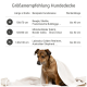Beige Hundedecke von Doctor Bark mit der Aufschrift "sauber | hygienisch | pflegeleicht," mit Waschhinweisen bis 95°C und Lufttrocknung empfohlen.