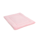 Weiches rosa Haustierbett mit gerippter Textur, entworfen für Komfort und Stil.