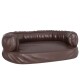 Hundebett Ergonomisch Kunstleder braun S