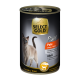Dosenkatzenfutter von Select Gold, beschriftet "Pure Turkey," mit einem Katzenbild, getreidefreier Formel und "Erwachsene"-Bezeichnung.