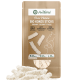 Biologische Kokosnuss-Sticks für Haustiere in einer Kraftpapier-Tüte, mit dem Text: '100% Kokos, Luft-getrocknet, Ohne Getreide.'