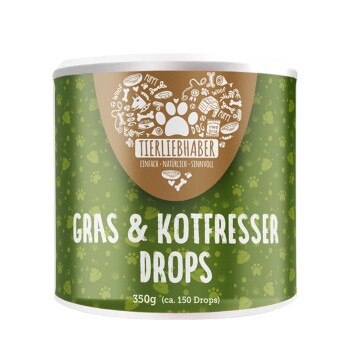 Gras- & Kotfresser Drops für Hunde 350g