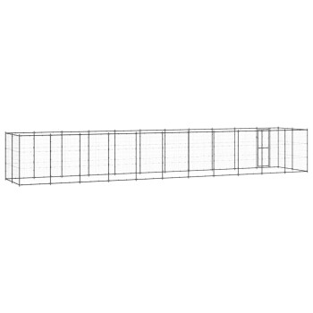Outdoor Hundezwinger aus verzinktem Stahl 12,1 m, 2,2 m, 1,8 m