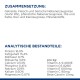Nährwertangaben für Haustierfutter, einschließlich Zutaten wie Getreide, Fleisch und Mineralien, mit 16% Protein und 15,4% Fett.