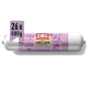 DIBO FreshRoll Hundefutterrolle, Lamm & Huhn mit Karotte, Rote Beete & Brokkoli, 26 x 800g Packung, lila Etikett mit Hund- und Gemüseillustrationen.