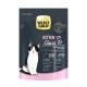 Select Gold Kitten Classic Fit kattenvoerverpakking met een zwart-witte kitten, met tekst die de ingrediënten van gevogelte en rijst benadrukt.