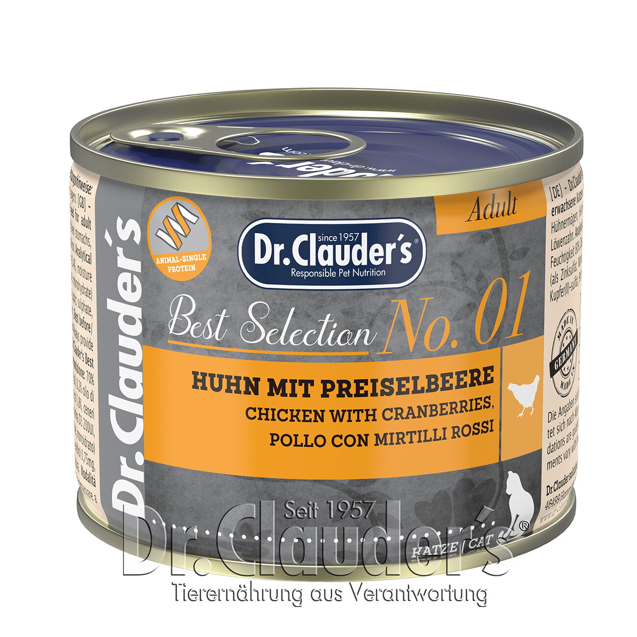 Dr. Clauder's Best Selection Adult No1 Huhn mit Preiselbeeren 12x200 g