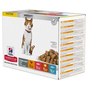 SCIENCE PLAN Sterilised Cat Adult Multipack 24x85 g