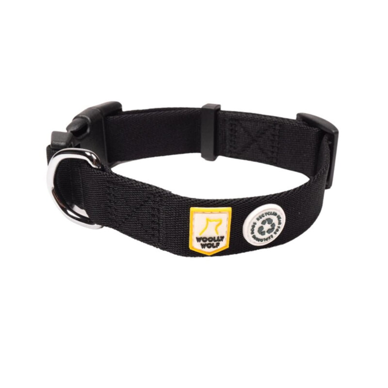 Woolly Wolf Halsband Raven Black S
