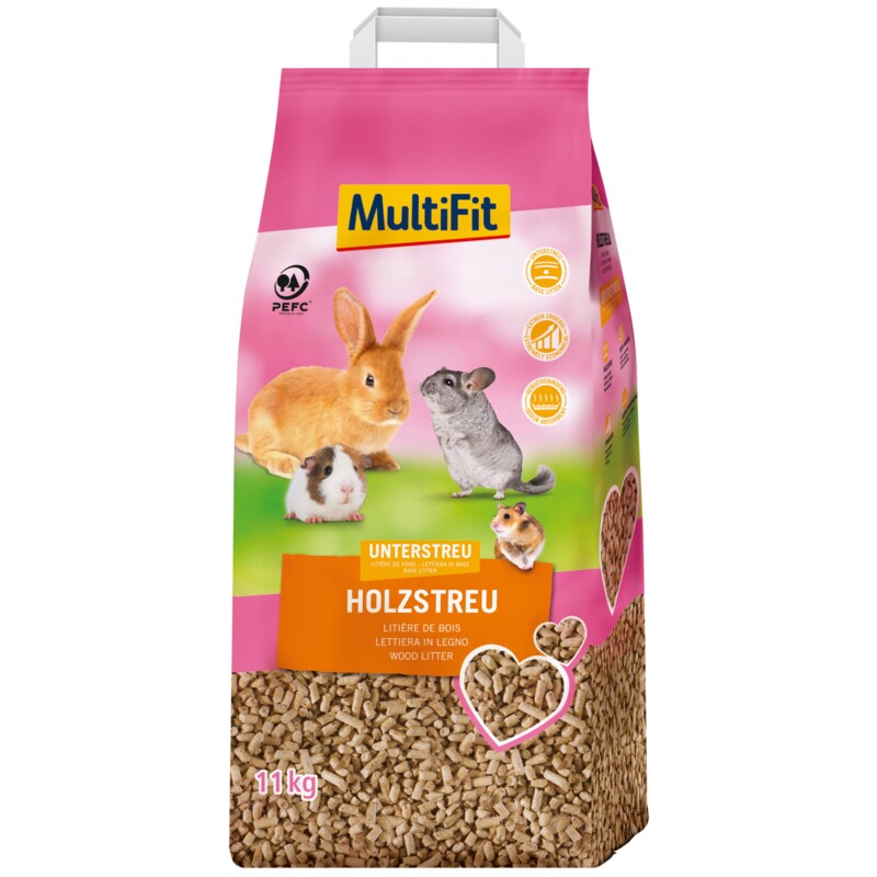 MultiFit natuurlijk houtstrooisel 11 kg