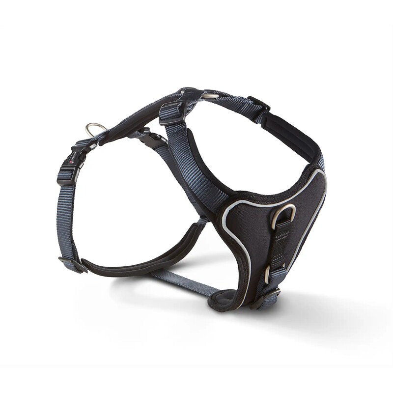 Wolters Professional Comfort Hundegeschirr schwarz/ graphit XXXS