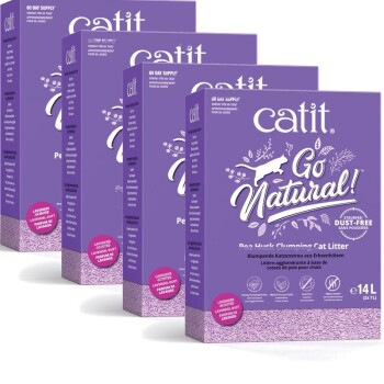 Catit Go Natural Pelletstreu Lavendel 4×14 l